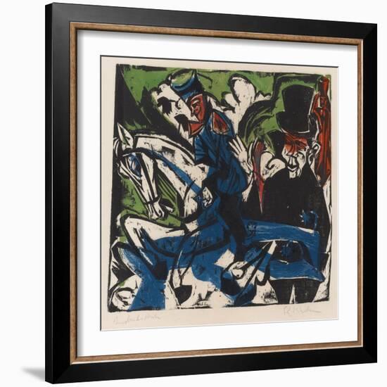 Illustration for 'Peter Schlemihl' by Adalbert Von Chamisso, 1915-Ernst Ludwig Kirchner-Framed Giclee Print