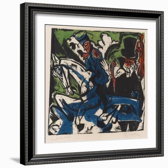 Illustration for 'Peter Schlemihl' by Adalbert Von Chamisso, 1915-Ernst Ludwig Kirchner-Framed Giclee Print