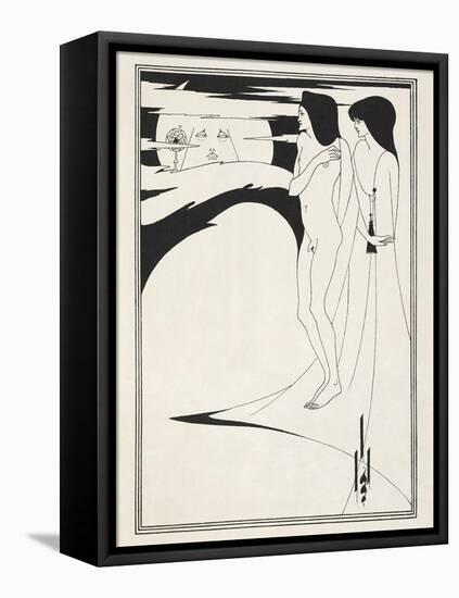 Illustration for Salome by Oscar Wilde, 1906-Aubrey Beardsley-Framed Premier Image Canvas