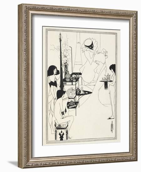 Illustration for Salome by Oscar Wilde, 1906-Aubrey Beardsley-Framed Giclee Print