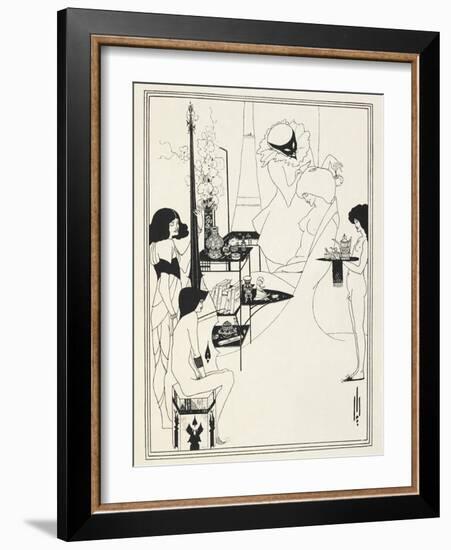 Illustration for Salome by Oscar Wilde, 1906-Aubrey Beardsley-Framed Giclee Print