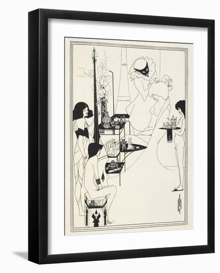 Illustration for Salome by Oscar Wilde, 1906-Aubrey Beardsley-Framed Giclee Print