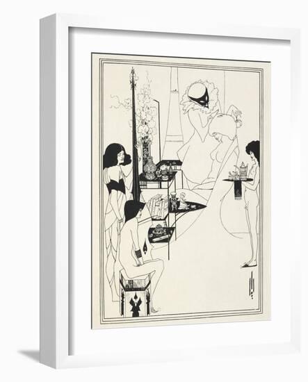 Illustration for Salome by Oscar Wilde, 1906-Aubrey Beardsley-Framed Giclee Print