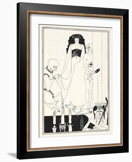 Illustration for Salome by Oscar Wilde, 1906-Aubrey Beardsley-Framed Giclee Print