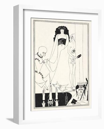 Illustration for Salome by Oscar Wilde, 1906-Aubrey Beardsley-Framed Giclee Print