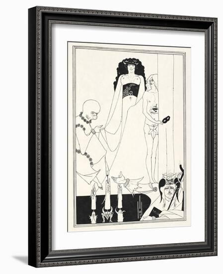 Illustration for Salome by Oscar Wilde, 1906-Aubrey Beardsley-Framed Giclee Print