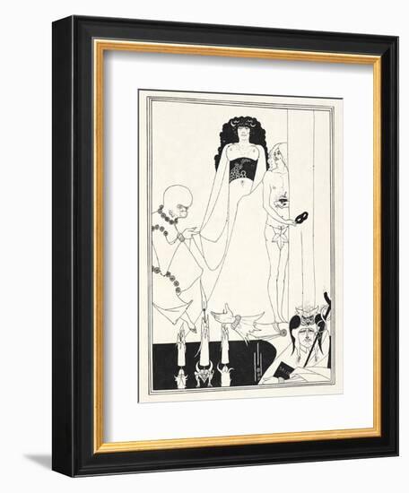 Illustration for Salome by Oscar Wilde, 1906-Aubrey Beardsley-Framed Giclee Print