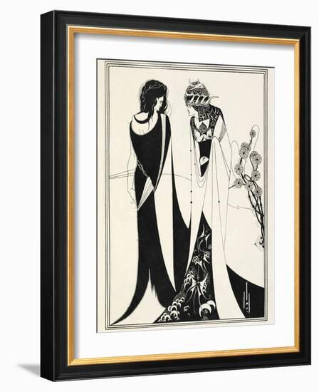 Illustration for Salome by Oscar Wilde, 1906-Aubrey Beardsley-Framed Giclee Print