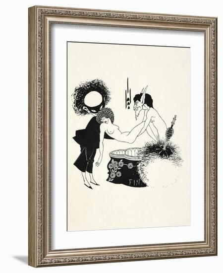 Illustration for Salome by Oscar Wilde, 1906-Aubrey Beardsley-Framed Giclee Print