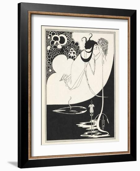 Illustration for Salome by Oscar Wilde, 1906-Aubrey Beardsley-Framed Giclee Print