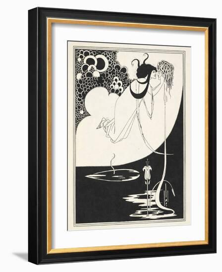 Illustration for Salome by Oscar Wilde, 1906-Aubrey Beardsley-Framed Giclee Print