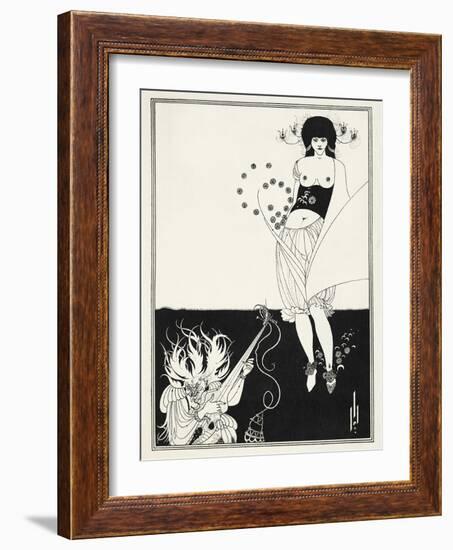 Illustration for Salome by Oscar Wilde, 1906-Aubrey Beardsley-Framed Giclee Print