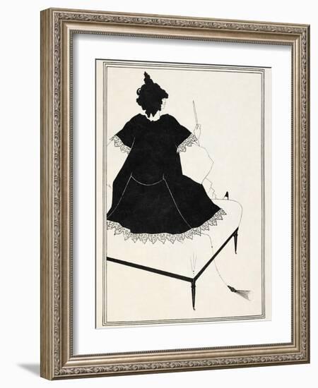 Illustration for Salome by Oscar Wilde, 1906-Aubrey Beardsley-Framed Giclee Print