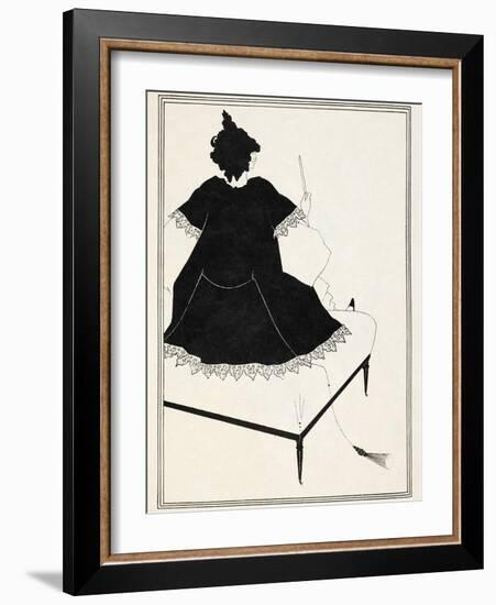 Illustration for Salome by Oscar Wilde, 1906-Aubrey Beardsley-Framed Giclee Print