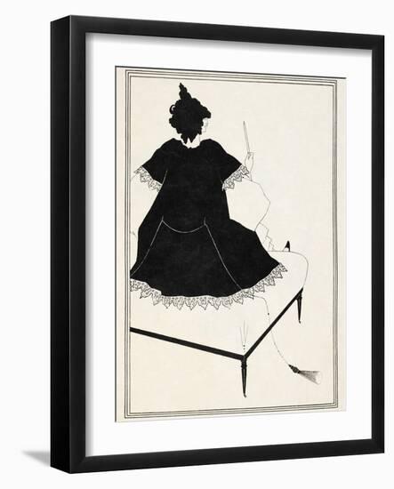 Illustration for Salome by Oscar Wilde, 1906-Aubrey Beardsley-Framed Giclee Print