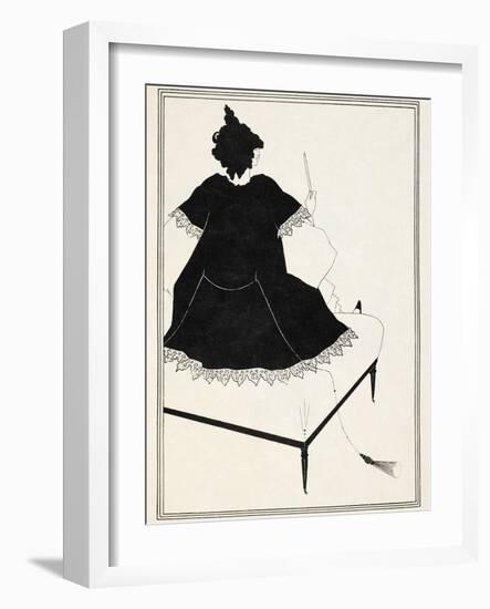 Illustration for Salome by Oscar Wilde, 1906-Aubrey Beardsley-Framed Giclee Print