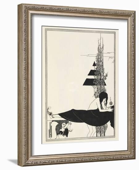 Illustration for Salome by Oscar Wilde, 1906-Aubrey Beardsley-Framed Giclee Print