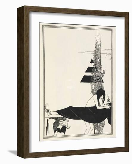 Illustration for Salome by Oscar Wilde, 1906-Aubrey Beardsley-Framed Giclee Print