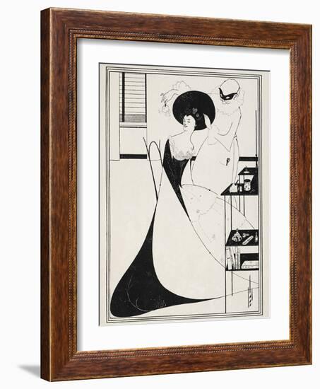 Illustration for Salome by Oscar Wilde, 1906-Aubrey Beardsley-Framed Giclee Print