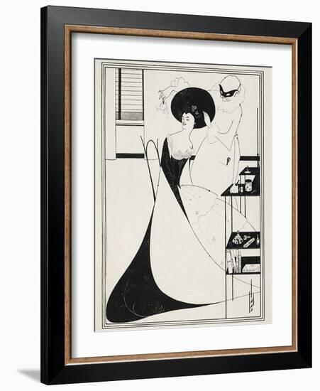 Illustration for Salome by Oscar Wilde, 1906-Aubrey Beardsley-Framed Giclee Print