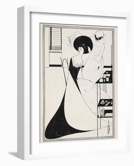 Illustration for Salome by Oscar Wilde, 1906-Aubrey Beardsley-Framed Giclee Print