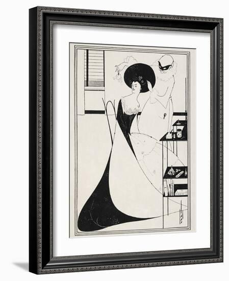 Illustration for Salome by Oscar Wilde, 1906-Aubrey Beardsley-Framed Giclee Print