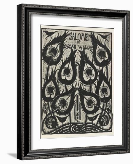 Illustration for Salome by Oscar Wilde, 1906-Aubrey Beardsley-Framed Giclee Print