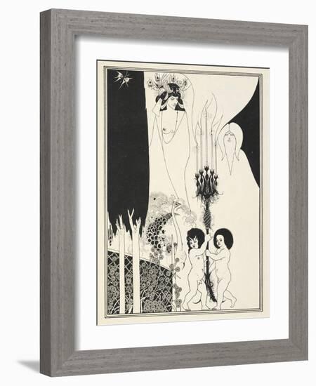 Illustration for Salome by Oscar Wilde, 1906-Aubrey Beardsley-Framed Giclee Print