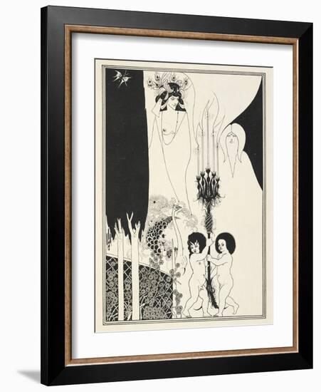 Illustration for Salome by Oscar Wilde, 1906-Aubrey Beardsley-Framed Giclee Print