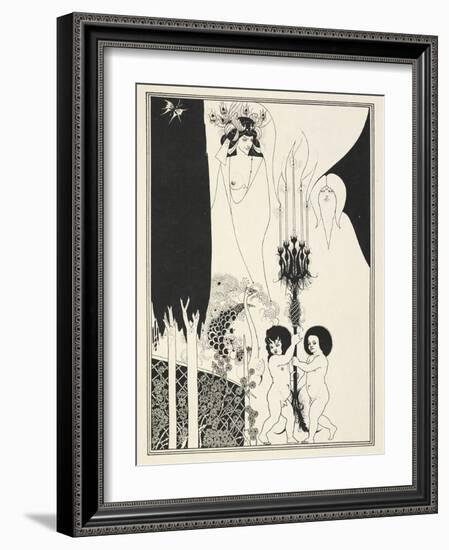 Illustration for Salome by Oscar Wilde, 1906-Aubrey Beardsley-Framed Giclee Print