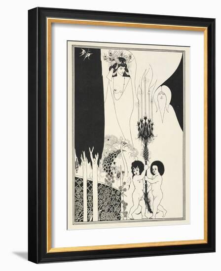 Illustration for Salome by Oscar Wilde, 1906-Aubrey Beardsley-Framed Giclee Print