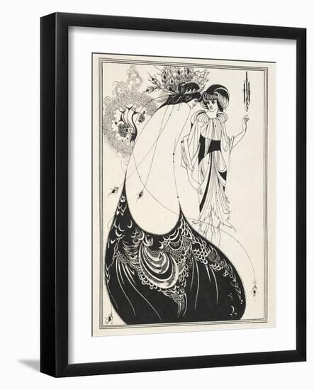 Illustration for Salome by Oscar Wilde, 1906-Aubrey Beardsley-Framed Giclee Print