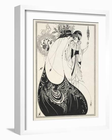 Illustration for Salome by Oscar Wilde, 1906-Aubrey Beardsley-Framed Giclee Print