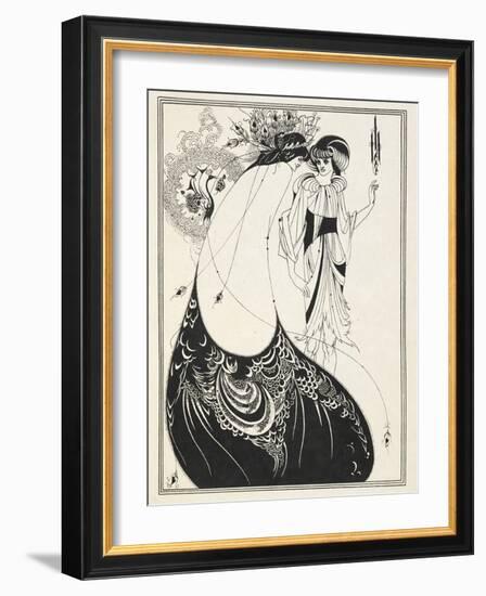 Illustration for Salome by Oscar Wilde, 1906-Aubrey Beardsley-Framed Giclee Print