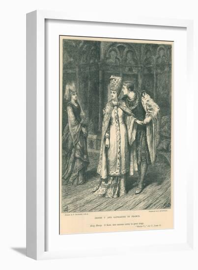 Illustration for Shakespeare's King Henry V-Frank Bernard Dicksee-Framed Giclee Print