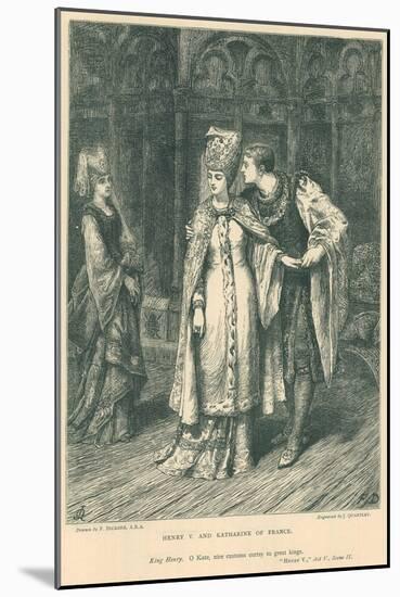 Illustration for Shakespeare's King Henry V-Frank Bernard Dicksee-Mounted Giclee Print