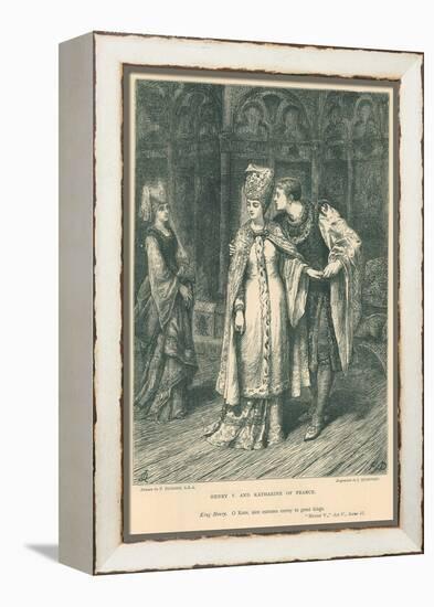 Illustration for Shakespeare's King Henry V-Frank Bernard Dicksee-Framed Premier Image Canvas