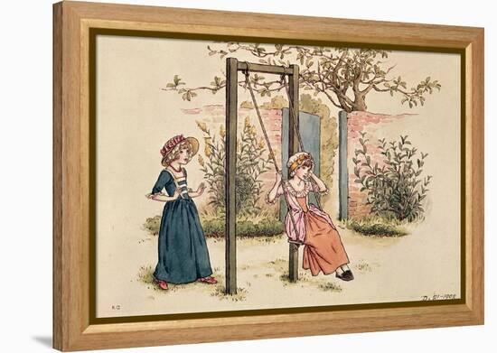 Illustration for 'St. Valentines Day', 1914 (W/C on Paper)-Kate Greenaway-Framed Premier Image Canvas