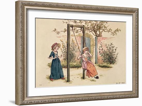 Illustration for 'St. Valentines Day', 1914 (W/C on Paper)-Kate Greenaway-Framed Giclee Print