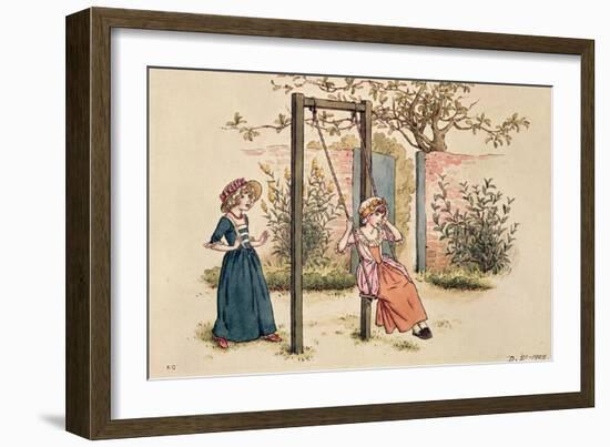 Illustration for 'St. Valentines Day', 1914 (W/C on Paper)-Kate Greenaway-Framed Giclee Print