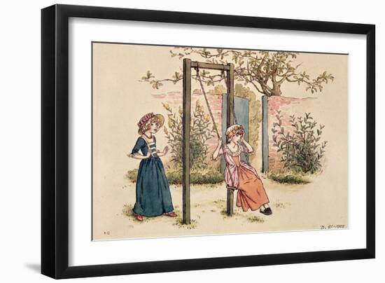 Illustration for 'St. Valentines Day', 1914 (W/C on Paper)-Kate Greenaway-Framed Giclee Print