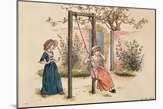 Illustration for 'St. Valentines Day', 1914 (W/C on Paper)-Kate Greenaway-Mounted Giclee Print