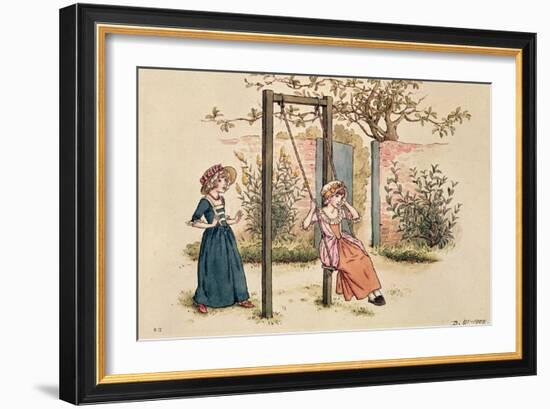 Illustration for 'St. Valentines Day', 1914 (W/C on Paper)-Kate Greenaway-Framed Giclee Print