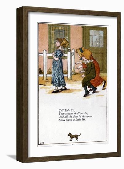 Illustration for Tell Tale Tit,Your Tounge Shall Be Slit-Catherine Greenaway-Framed Giclee Print