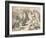 'Illustration for the chapter 'a Caucus-Race and a long tail'. Alice and various creatures, such as-John Tenniel-Framed Giclee Print