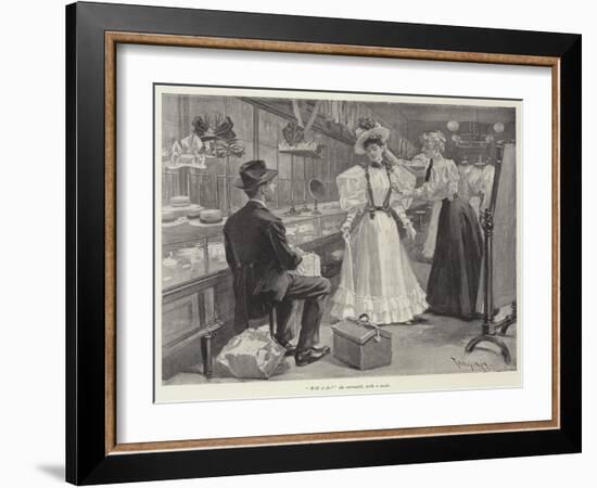 Illustration for the Day of their Wedding-Thure De Thulstrup-Framed Giclee Print