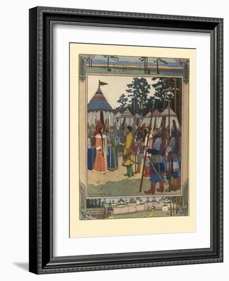 Illustration for the Fairy Tale Marya Morevna, 1901-Ivan Yakovlevich Bilibin-Framed Giclee Print