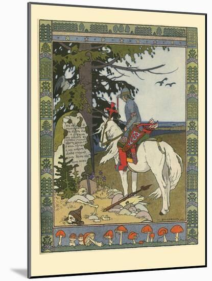 Illustration for the Fairy Tale of Ivan Tsarevich, the Firebird, and the Gray Wolf, 1902-Ivan Yakovlevich Bilibin-Mounted Giclee Print
