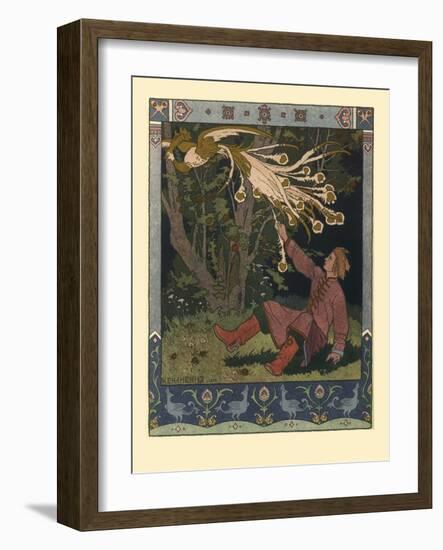 Illustration for the Fairy Tale of Ivan Tsarevich, the Firebird, and the Gray Wolf, 1902-Ivan Yakovlevich Bilibin-Framed Giclee Print