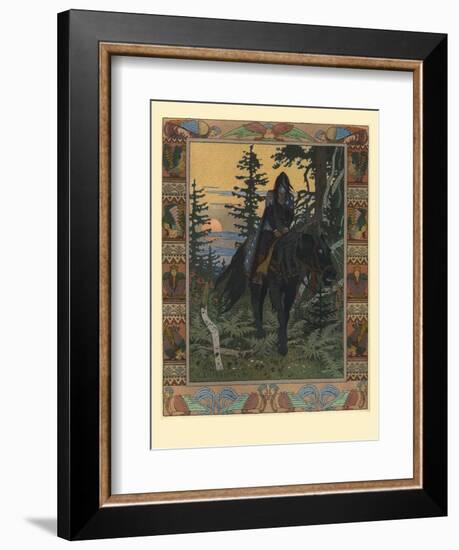 Illustration for the Fairy Tale of Vasilisa the Beautiful and White Horseman, 1900-Ivan Yakovlevich Bilibin-Framed Giclee Print